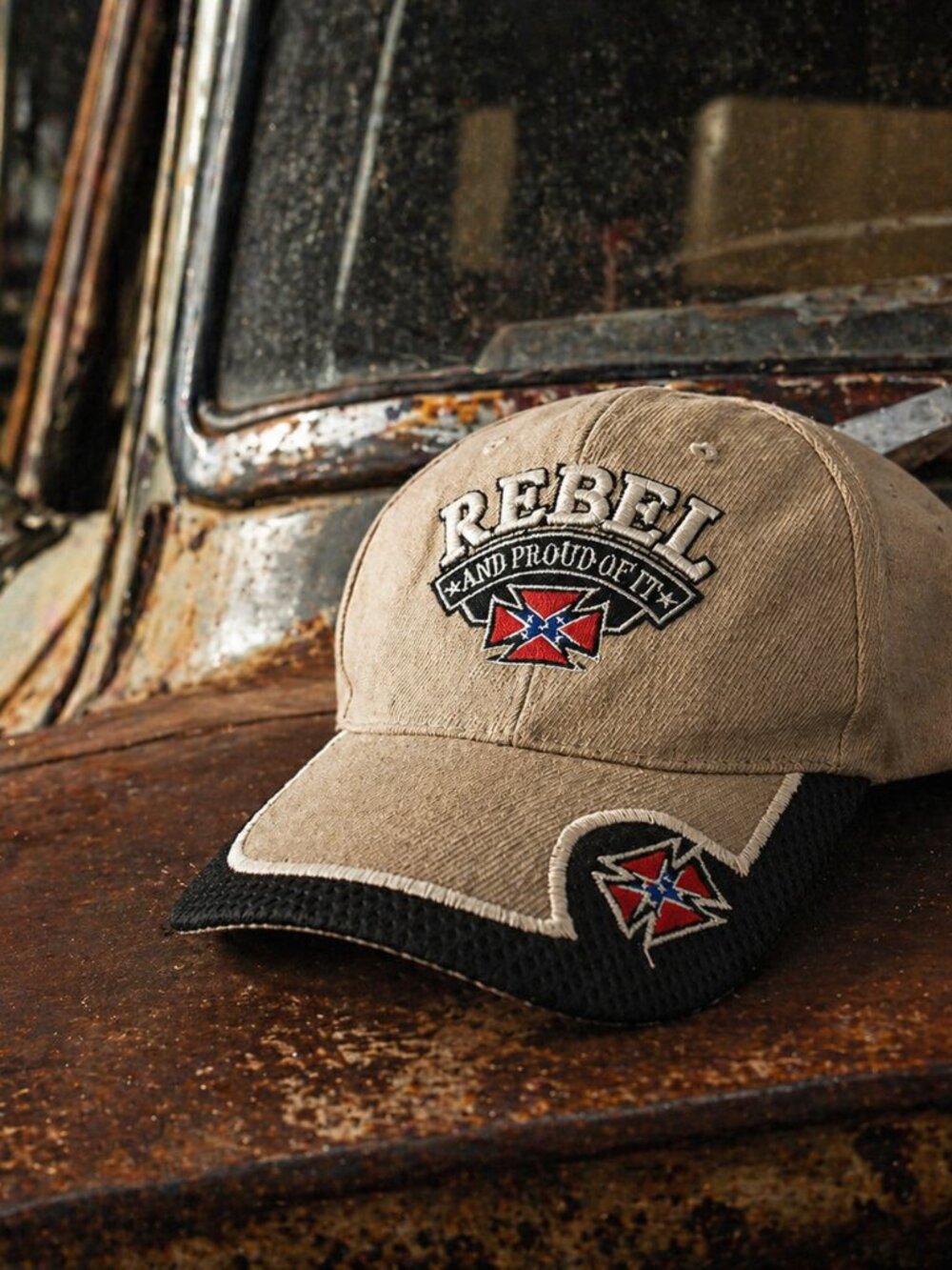 Vintage Rebel Trucker Hat Moto Biker Y2K Adjustable Cap